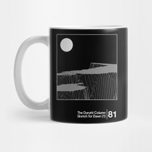 The Durutti Column - Sketch For Dawn / Minimalist Graphic Artwork Design Mug